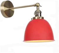 Wmmner Lampada da Parete Retrò, Applique da Parete Regolabile, Lampada da Camera da Letto, Lampada da Parete a Braccio Oscillante, Decorazione da Parete in Stile Country Americano, Apparecchi da Camer