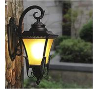 Wmmner Lampada da Portico All'Aperto Illuminazione da Parete Del Cortile Impermeabile All'Aperto, Lampada da Parete Industriale Retrò Del Paese Americano/un Colore