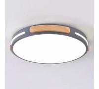 Wmmner Lampada da Soffitto a Led Minimalista Moderna, Lampada da Soffitto Rotonda in Legno per la Decorazione Della Casa, Lampada da Soffitto Oscurante a Tre Colori per Soggiorno Sala da Pranzo Camera