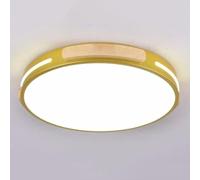 Wmmner Lampada da Soffitto a Led Minimalista Moderna, Lampada da Soffitto Rotonda in Legno per la Decorazione Della Casa, Lampada da Soffitto Oscurante a Tre Colori per Soggiorno Sala da Pranzo Camera
