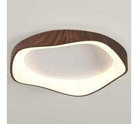 Wmmner Lampada da Soffitto a Venatura Del Legno Imitazione Lampada a Pannello in Stile Minimalista Luci a Soffitto in Stile Giapponese Luce a Tre Toni Lampada da Soffitto Super Luminosa per lo Studio