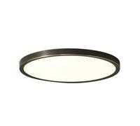 Wmmner Lampada da Soffitto in Rame per Camera da Letto Dimmable Chaner Led Rotondo Lampada da Soffitto Semi-Incasso Moderno Apparecchio Di Illuminazione a Soffitto Circolare per Soggiorno Ristorante U