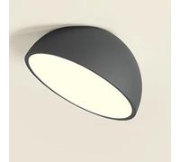 Wmmner Lampada da Soffitto in Stile Europeo a Montaggio a Filo Semplicità Lampada a Pannello Semicircolare 3 Luci Piatte Bianche Dimmerabili Stile Minimalista Piccoli Apparecchi Di Illuminazione a Sof