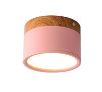 Wmmner Lampada da Soffittohting Minimalista Colorato Led Plafoniera Circolare Tri-Color Dimming Lampada da Soffitto a Filo Montaggio a Filo Flat Surface Mounted Downlight per il Bagno Toilette Ingress