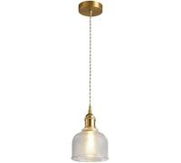 Wmmner Lampadari Lampada a Sospensione in Vetro Illuminazione per Isola Cucina Lampada a Sospensione Singola Lampada a Sospensione Piccola Lampada a Sospensione Dorata Illuminazione Vintage Isola Cuci