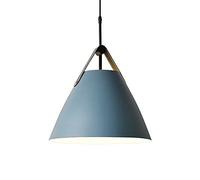 Wmmner Lampadari Minimalisti Moderni Decorazione Industriale Penna da Appendere a Soffittolampada Dant Paralume a Coloriaron - Lampada da Ristorante E27 Lampada Singola a Base, Luci a Sospensione (Gri
