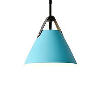 Wmmner Lampadari Minimalisti Moderni Decorazione Industriale Penna da Appendere a Soffittolampada Dant Paralume a Coloriaron - Lampada da Ristorante E27 Lampada Singola a Base, Luci a Sospensione (Gri