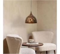 Wmmner Lampadario da Fattoria Industriale Light con Paralume in Metallo a Martello, Lampada a Sospensione a Soffitto a Cupola, Lampada a Sospensione a Soffitto a Led