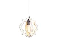Wmmner Lampadario D'Arte in Legno Di Formae Retrò Creativo, Lampada a Sospensione con Base in Ferro V-Intage E27, Lampada a Soffitto Decorativa per la Casa, Altezza Regolabile Interna per Sala da Pran