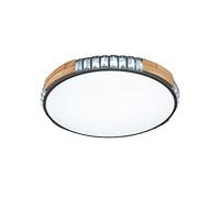 Wmmner Lampadario Di Cristallo Lampada da Soffitto da Incasso Dimmerabile con Telecomando Temperatura Di Colore Regolabile Led K9 Rotondo Mini Lampada-Dimmer Senza Gradino 60X6Cm (Tritone (Dimming Ste
