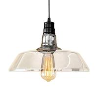 Wmmner Lampadario in Vetro in Stile Nordico, Penna a Soffitto a Incassodant Light E27 Base Lampada a Sospensione a Testa Singola, Altezza Regolabile per Interni per Cucina Isola Sala da Pranzo Camera