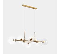 Wmmner Lampadario Moderno a Led, Illuminazione a Sospensione a Sospensione Lampadario Sputnik Moderno 8 Luci Lampada a Sospensione Nero Metà Secolo Apparecchio Di Illuminazione a Soffitto