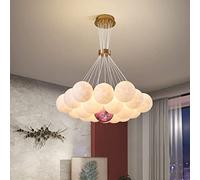 Wmmner Lampadario Moderno Creativo Lampadario da Soffitto Stampato in 3D Lampada da Soffitto Luce Notturna Universo Pianeta Luna Lanterna Creativa Sala da Pranzo Bar Lampade a Sospensione Casa Camera