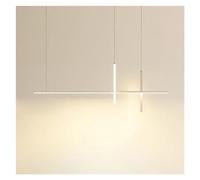 Wmmner Lampadario per Ristorante Moderno Led Fashion Strip Designer Sala da Pranzo Bar Lampada a Sospensione Apparecchi Di Illuminazione Di Moda, Lampadario a Sospensione a Soffitto/Bianco/100 Centime