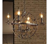Wmmner Lampadario Perfect Iron Art Craft Retro Industrial Wind Light Creative Restaurant Bar Cafe Loft Soggiorno Camera da Letto Antico Bronzo Lampada da Soffitto 66X130Cm