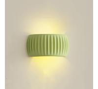 Wmmner Lampadario Plafoniera Bianco Latte su e Giù Illuminazione per Interni Resina Arancione Nordic Lampada da Parete Moderna Decorare Led Camera da Letto Verde Lampada da Comodino a Parete per Corri