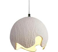 Wmmner Lampadario V-Intage in Stile Moderno Di Metà Secolo Lampada a Sospensione Rustica in Stile Country - Sfera in Resina Lampada a Sospensione Sferica in Bronzo, Lampadario/Diametro 38 cm