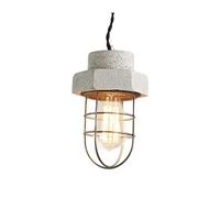 Wmmner Lampade a Sospensione Semplici a Testa Singola Colorate in Cemento Lampadario in Stile Americano Lampada da Comodino in Ferro con Personalità Lampada da Soffitto in Stile Europeo Semplice Picco