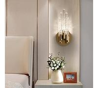 Wmmner Lampade da Parete Di Lusso in Cristallo - Barra Luminosa a Led per Camera da Letto, Soggiorno, Scale e Corridoi - Design Elegante a Lampadario (60 X 18 Cm) - Perfetta per L'Illuminazione Domest