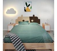 Wmmner Lampade da Parete Led Bianche Cloud Dimmerabili con Telecomando per Decorazione Interna per Camera da Letto e Soggiorno (25 cm B)/B/25 cm