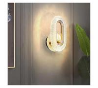 Wmmner Lampade da Parete Moderne in Cristallo Illuminazione per Interni Lampada a Led Ovale Casa per Cucina Camera da Letto Soggiorno Creativo/Luce Calda/Nessun Disco