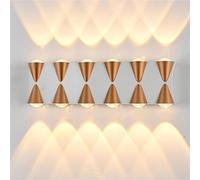 Wmmner Lampade da Parete Orientabili a Led, Moderne, con Spot Luce, per Interni Ed Esterni, Mini Lampade Decorative da Parete per Teatro, Sala Cinema, Karaoke, Camera da Letto, Corridoio, Scale/un Col
