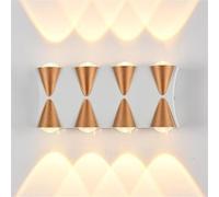 Wmmner Lampade da Parete Orientabili a Led, Moderne, con Spot Luce, per Interni Ed Esterni, Mini Lampade Decorative da Parete per Teatro, Sala Cinema, Karaoke, Camera da Letto, Corridoio, Scale/un Col
