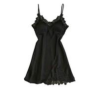 Wmmner Lingerie Hollow Out Teddy Bodycon Jumpsuit Red Lingerie Set Sexy Push Up Naughty Deep V-Neck Stretch Negligee Sleepwear S Free/G-Nero/L