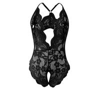 Wmmner Lingerie Reggiseno e Biancheria Intima Set Fancy Dress Servant Anime Lingerie Set Sexy per Le Donne Set Plus Size Crotchless Plus Size per Le Donne Open Front Babydoll Women/Jsx2-Nero/Taglia Xx