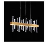 Wmmner Lux Di Cristalloury Led Lampade a Sospensione Soggiorno Home Decor Semplice Lampada a Sospensione Lobby Lampada a Sospensione in Cristallo Di Lusso, Lampadario a Sospensione a Soffitto/Dimming