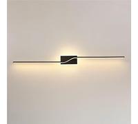 Wmmner Minimalist Long Strip Wall Sconce Light, Led Dimmable Linear Aluminum Wall Lights For Bedroom Living Room(Dark,100Cm/39.3In)/Scuro/80 Cm/31,4 Pollici
