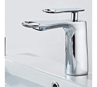Wmmner Miscelatore per Lavabo Rubinetti per Lavabo a Cascata Rubinetto per Lavabo Caldo Edo Rubinetto per Lavabo Monocomando Rubinetto per Lavello da Bagno-Rosa/Cromo/a