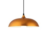 Wmmner Modern Aluminum Lights Simplicity E27 Single Head Hanging Lamp Industrial Gold Creative Chandelier Bohemian Semi-Circular Ceiling Lighting Fixture for Restaurant Living Room Bar/13.7In