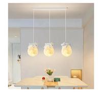 Wmmner Modern Little Bear Lampadario Minimalista Led Lampade a Sospensione Camera da Letto Comodino Decorazione Della Casa Hanginging Lampada, Lampada a Sospensione a Soffitto a Led/3 Modificabile/3 T