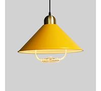 Wmmner Modern Single Head Hanging Lights Kitchen Island Color Ceiling Lighting Fixture Traditional Simplicity Lights European Industrial Suspensiom Lamp for Kitchen Island Dining Room over/Giallo/14.1