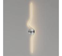 Wmmner Moderna Applique da Parete Lineare a Led Semplice Lampada da Parete Lunga per Interni a Forma Di Serpente 23"/31" Apparecchio Di Illuminazione per Montaggio a Parete in Metallo, 3000K/4000K/600