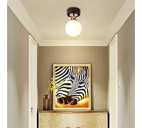 Wmmner Moderno Semplice - Lanterna a Sfera Corridoio Punto Balcone Led Lampade da Soffitto in Vetro Soggiorno Luci Illuminazione a Soffitto Cucina