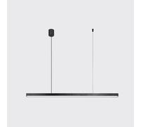 Wmmner Modernon Light Chandelier Led Dimmable Metal Line Light Bar Restaurant Home Decoration Ceiling Hanging Lamp, Ceiling Chandelier Ulz 000686 Paralume a Cesto Luci a Sospensione Cave Beige Vimini
