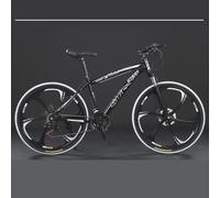 Wmmner Mountain Bike 24 Pollici in Acciaio Al Carbonio con Freni a Doppio Disco, Bici da Città per Andare a Scuola e Al Lavoro, Modelli da Uomo e da Donna, 24 Velocità