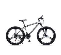 Wmmner Mountain Bike 700C Ruote 21 Velocità Uomo e Donna Adulto Bike Coda Dura Mountain Bike Doppio Freno a Disco Sospensione Ammortizzante/Nero bianco/26-IN_THREE-BLADE