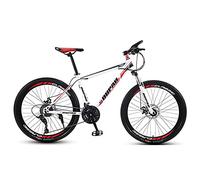 Wmmner Mountain Bike, Bicicletta da Strada Fuoristrada per Adulti 24 Pollici 21/24/27 Velocità Variabile Assorbimento Degli Urti, Studenti Adolescenti, Uomini e Donne Sport Ciclismo Corse 10Ruote- 24