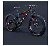 Wmmner Mountain Bike Hardtail con Pneumatici Grassi da 26 Pollici per Uomini e Donne, Mountain Bike per Adulti a Doppia Sospensione, Bicicletta Fuoristrada con Sedile Regolabile e Doppio Freno a Disco