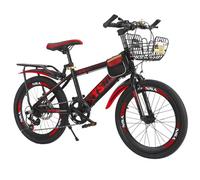Wmmner Mountain Bike per Bambini da 22 Pollici con Velocità Variabile + Freni a Doppio Disco per Ragazzi e Ragazze Dai 7 Ai 14 Anni/B/18 Pollici