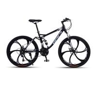 Wmmner Mountain Bike, Ruote da 26 Pollici, Mountain Bike a 24 Velocità con Freni a Disco, Sospensione Completa per Uomini e Donne Di Età Superiore Ai 16 Anni/10/Parla/24"