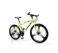 Wmmner Mountain Bike Unisex Mountain Bike 21/24/27/30 Velocità Telaio in Acciaio ad Alto Carbonio 26 Pollici Ruote a 3 Rasci Bicicl/Verde/27 Velocità