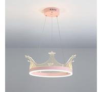 Wmmner Orolampada a Sospensione a Corona Moderna Minimalista Ragazza Camera Calda Camera da Letto Studio Romanzo Lampadario Decorato Lampadario a Sospensione a Soffitto a Led, Lampada a Sospensione a