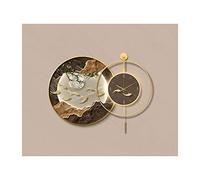 Wmmner Orologio Decorativo per Lampada da Parete con Lampada a Ledht Stile Cinese Nove Pesci Appeso a Parete Pittura Decorativa Orologio Che Si Illumina Al Buio per Soggiorno Sala da Pranzo