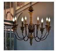 Wmmner Paralume Lampada a Sospensione in Legno Lampada a Sospensione Led Lampada a Sospensione Industriale Art Déco Decorazione Vintage per la Casa, Lampadari e Lampade da Soffitto/8 Lampade