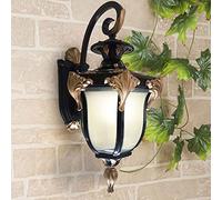 Wmmner Pareti Esterne Lanterne da Parete Applique Apparecchio Di Illuminazione Lampade e Applique Industriali Custodia in Alluminio Plus Glass, per House Doorway Garage 1-Pack/Bicchiere/49 Cm/19.3 Pol