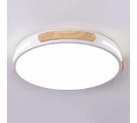 Wmmner Plafoniera a Led Minimalista Moderna, Home Delampada da Soffitto Rotonda in Legno, Lampada da Soffitto a Tre Colori Oscurante per Soggiorno Sala da Pranzo Camera da Letto Corridoio Camera Dei B